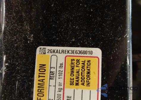 2014 GMC Terrain Sle-2 from USA, damaged, VIN 2GKALREK3E6368010